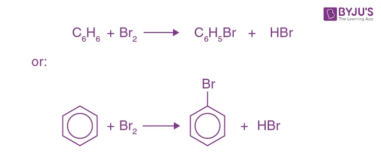 General halogenation reaction of benzene